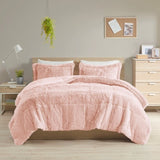 Twin/Twin XL Shaggy Long Fur Comforter Mini Set B03595923
