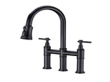 Pull Down Double Handle Kitchen Faucet 15569694