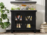 20 Gallon Fish Tank Stand with Power Outlets, Farmhouse Decorative Aquarium Stand 10767228