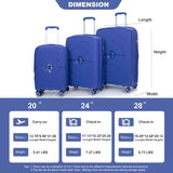 Expandable Hardshell Suitcase Double Spinner Wheels PP Luggage Sets Lightweight Durable Suitcase W284113622