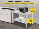 Stainless Steel Workbench 24x36x32 Inch Commercial Food Prep Workbench Heavy Duty Prep Workbench 31621967