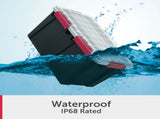 (2 pack) 13.5 Gallon WaterProof Plastic Storage Bin with Lid, Gasket Seal and Durable Latches, Black 25621440