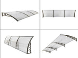 HT-300 x 100 Household Application Door & Window Rain Cover Eaves Transparent 59829794