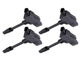 4PCS Ignition Coil Set fit for Toyota Prius Plug-In 2012-2015 1.8L UF811 49181 Black 55105478