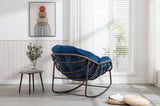 Outdoor Rattan Rocking Chair,Padded Cushion Rocker Recliner Chair Outdoor for Front Porch, Living W640105286