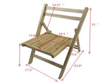 Furniture Slatted Wood Folding Special Event Chair - Wood, Set of 4, FOLDING CHAIR, FOLDABLE STYLE W49542179