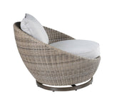 ZNTS Cozy Outdoor Set - Swivel Woven Chairs, Side Table - All-Weather Resin Wicker, Powder-Coated B081110063