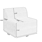 Single seat sofa Compressed Sectional Sofa Modern Minimalist Style Corduroy Couch, Sleeper Sofa for W487P230477