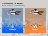 52inch Tropical Palm Leaf Ceiling Fan with Lights & Remote Control W2878P333281