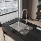 Kitchen Sink 27" x 19" Multifunctional Undermount Workstation Kitchen Sink S304 Stainless Steel T3177P286043