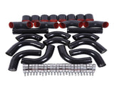 2.5 Inch 12pcs Universal Aluminum Tube Set Black 06549942