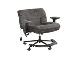 Chenille Criss Cross Office Chair with Air Lumbar Support, Flip-up Adjustable Arms, Built-in 06096537