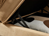 Modern Upholstery Chaise Lounge Chair with Storage Velvet W1097102810