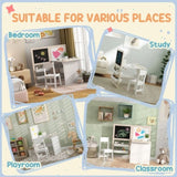 White 3 in 1 Kids Table and Chair Set 26880978
