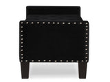 Upholstered Tufted Button Storage Bench with nails trim,Entryway Living Room Soft Padded Seat with 68033882