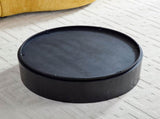 35.43 Inch Modern Round Coffee Table MDF Coffee Table for Living Room,Drum Center Table for W2582P389443