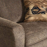Camero Cafe Fabric 2-Piece Living Room Set, Accent Chair and Ottoman, Brown T2574P195447