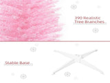 6 foot pink Christmas tree with bracket 49557255