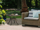 21.3inch Square Garden Cast Aluminum Table Bronze 03214144
