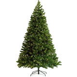 ZNTS Pre-lit Christmas Tree 6ft Artificial Hinged Xmas Tree with Foldable Stand W49835484