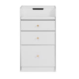 Small Vanity Desk with Mirror - White Makeup Vanitys Set Make up Table with Chair, Drawers, Mini 04096982