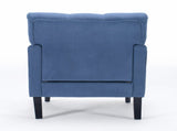 Tufted Club Chair, Accent Chair, Upholstered Button Armchair, Linen Fabric Corduroy Sofa Chairs for 10084667