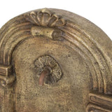 35.25" High Outdoor Weather Resistant Floor Fountain with LED Lights, Light Brown 71768.00LBRN