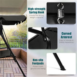 3-person garden swing black 31038403