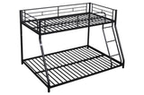 ZNTS Metal Twin over Full Bunk Bed/ Heavy-duty Sturdy Metal/ Noise Reduced/ Safety Guardrail/ CPC W42752468