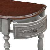 U_STYLE 52''Modern and Contemporary Curved Console Table Sofa Table Entryway Table for Hallway N711P186862E