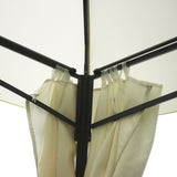 10' x 13' Patio Gazebo Canopy, Double Vented Roof, Steel Frame, Curtain Sidewalls, Outdoor Sun Shade W2225142542