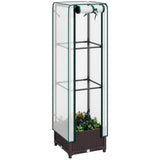 15.7" W x 15.7" D x 48.8" H Garden Bed with PE Cover 02550439