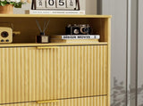 Shoe Cabinet Storage for Entryway Hidden Shoes Storage Cabinet with 2 Flip Drawers, Tall Free 93842806