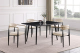 Modern Contemporary Dining Table 1pc Black Sintered Stone Table Stylish Dining Furniture B011140183
