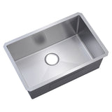 ZNTS 32" L X 19" W Undermount Single Bowl 18 Gauge 304 Stainless Steel Kitchen Sink W1225P266036