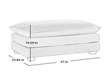Ottoman Footstool in Corduroy Fabric, Can be Used with 2 Seater Sofas, 3 Seater Sofas and 4 Seater W714P185480