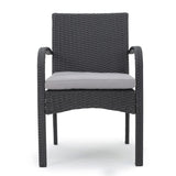 ZNTS CORDOBA KD PE WICKER DINING CHAIR [SET OF 2 PCS] 56449.00IRNGRY