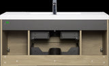48" Floating Bathroom Vanity with Sink, Modern Wall-Mounted Bathroom Storage Vanity Cabinet with W1573P152702
