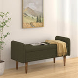 Teddy velvet storage stool, ,with storage space, suitable for apartments, living rooms and W487P205944
