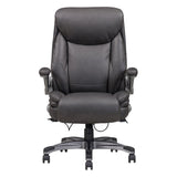 ZNTS Classic Gray Bonded Leather Upholstered Office Chair with Adjustable Armrest, Height and 360 Degree B011P204481