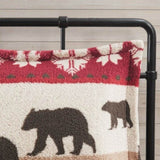 King/Cal King Print Sherpa Comforter Set B035100528