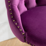 Swivel Velvet Barstools Adjusatble Seat Height from 25-33 Inch,17.7inch base, Modern Upholstered Bar W1143P151487
