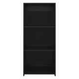 Note 47" Tall Three-Tier Ladder Bookcase Black B200P253719