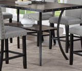 Dining Room Furniture Natural Wooden Rectangular Dining Table 1pc Counter Height Dining Table Only B011P160054