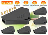 12Pcs Refillable Mouse Bait Station Boxes, Tamper Resistant Lock Design with Keys, Weather Resistant 66647488