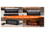 Upgraded 300ml Fireplace Diffuser Essential Oil 7 Colorful Large Flame Fire Humidifier Changing 84741090