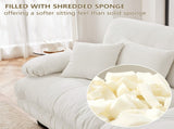 Cloud Couch 2 Seater Sofa for Living Room, Chenille 2 - Seat sofa with 2 Lumbar pillows and 2 throw 10838256