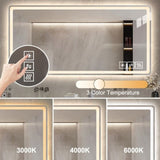 48*32 inch Bathroom Mirror with Led Lights , Anti-Fog Lighted Vanity Mirrors for Wall Mounted, 3 W2709P179149
