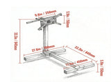 750 lbs Engine Stand Rotating 3/8 Ton with 360 Degree Adjustable Head 4 Caster 4 Adjustable Arms for 68850636