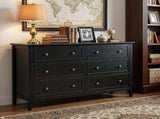 Black embossed P2 Particleboard MDF Melamine 120*40*80cm Framed Double-row Double-handle 88227557